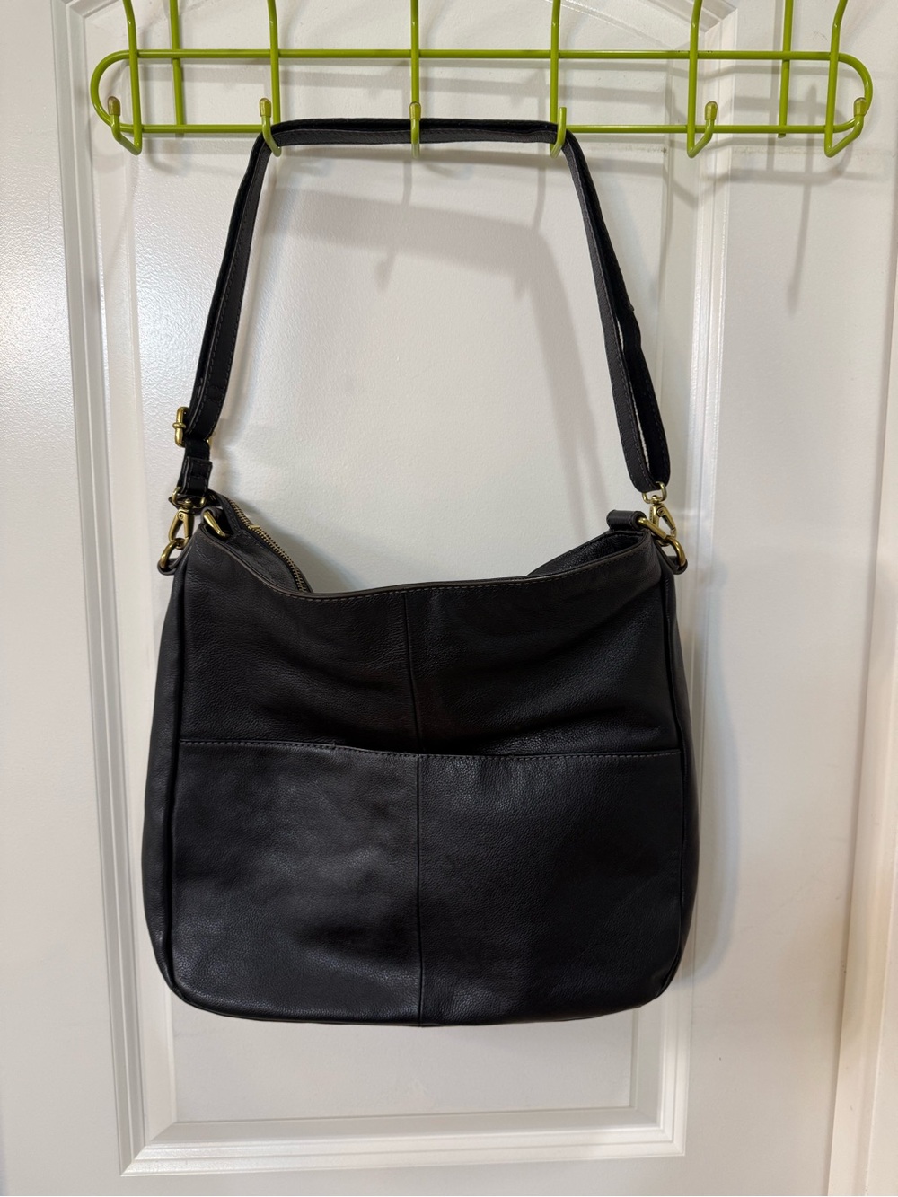 Fossil Pebbled Leather Corey Hobo Tote-Crossbody